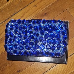 Sapphire Crystal Evening Clutch